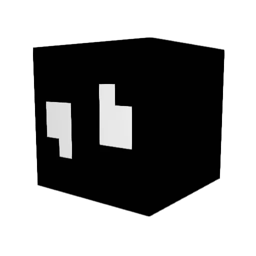 Ocultt Minecraft avatar head, 3D render