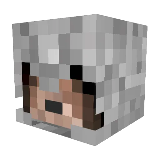 OdJobb Minecraft avatar head, 3D render