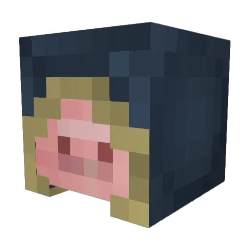 Odahviing411 Minecraft avatar head, 3D render
