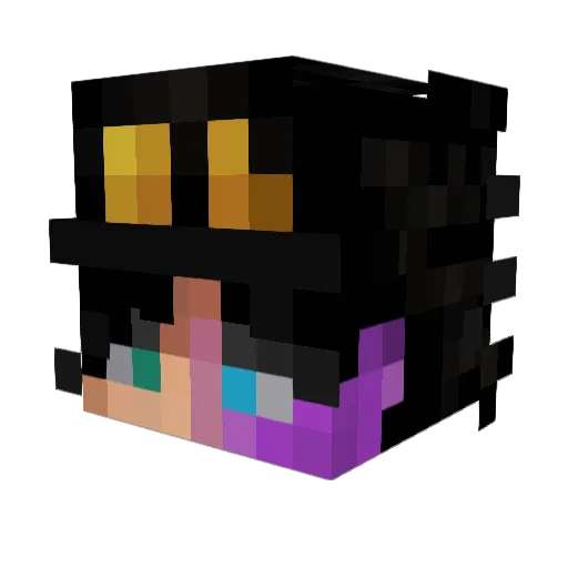 OdaicuAlx Minecraft avatar head, 3D render