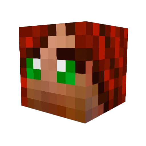 Odaille Minecraft avatar head, 3D render