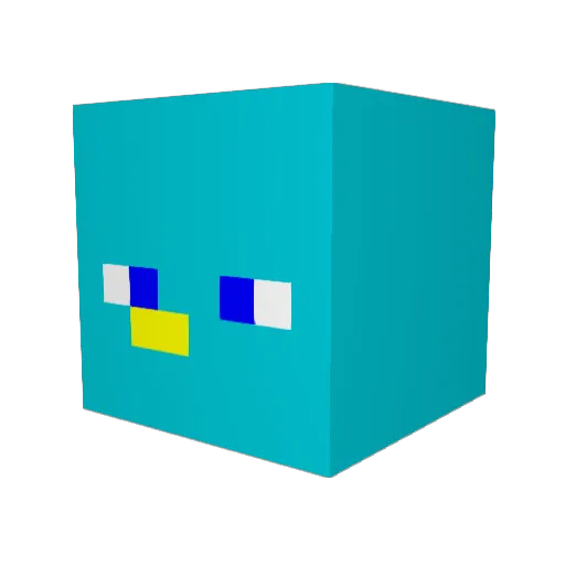 OddBird104 Minecraft avatar head, 3D render