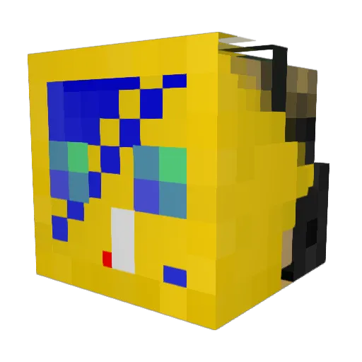 OddComment Minecraft avatar head, 3D render