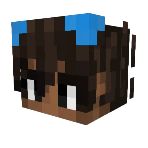 OddFlex__ Minecraft avatar head, 3D render