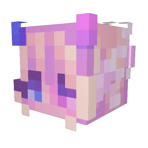 OddI101 Minecraft avatar head, 3D render