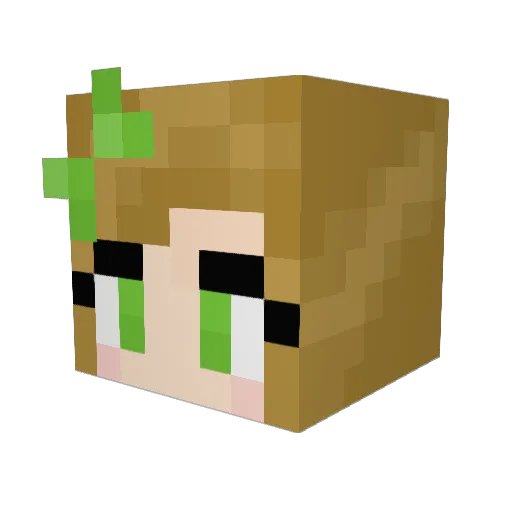 OddOwl Minecraft avatar head, 3D render