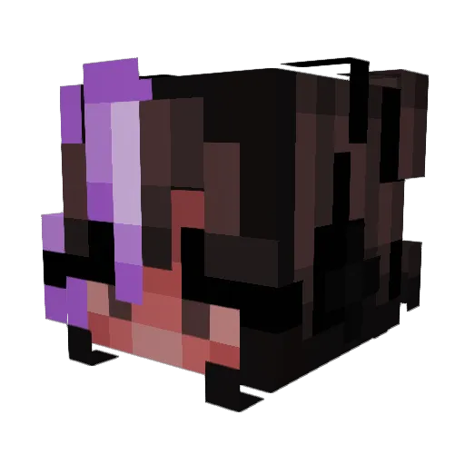 OddPsychowolf Minecraft avatar head, 3D render