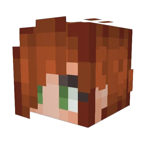 OddSugarBear Minecraft avatar head, 3D render