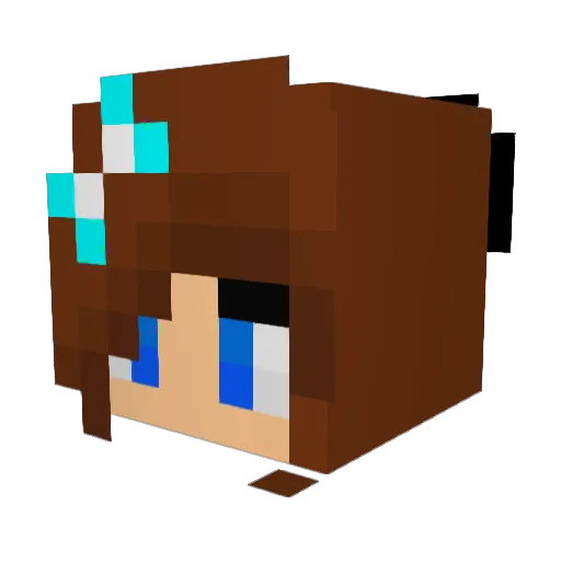 OddTreee Minecraft avatar head, 3D render