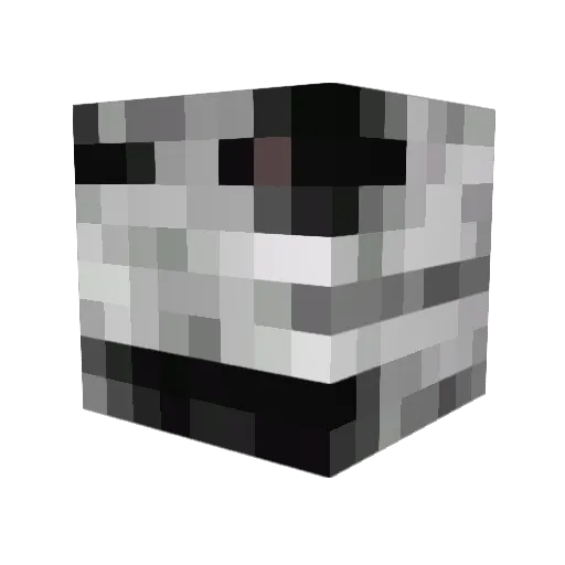 OddWaffles Minecraft avatar head, 3D render