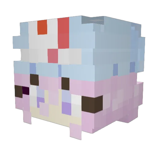 Odd_0ne Minecraft avatar head, 3D render