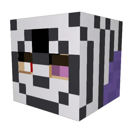 Odd_Number Minecraft avatar head, 3D render