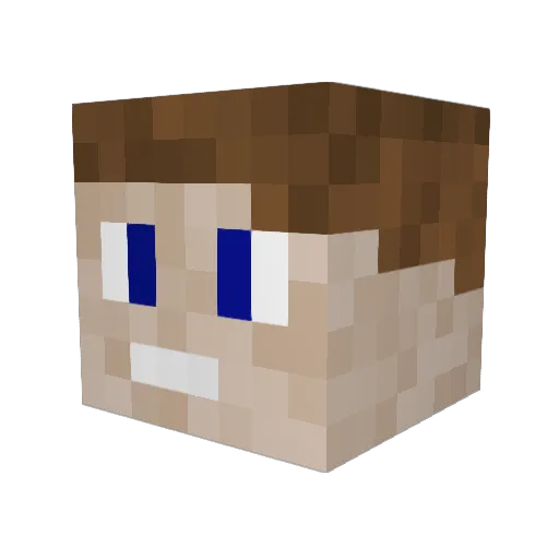 Oddbob60 Minecraft avatar head, 3D render