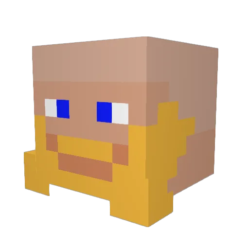 OddeGamer Minecraft avatar head, 3D render
