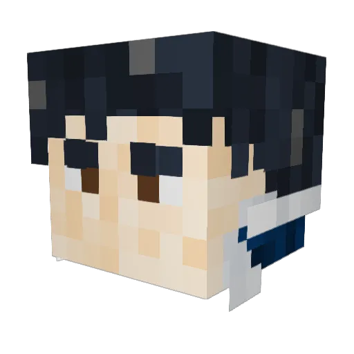 Odden01 Minecraft avatar head, 3D render