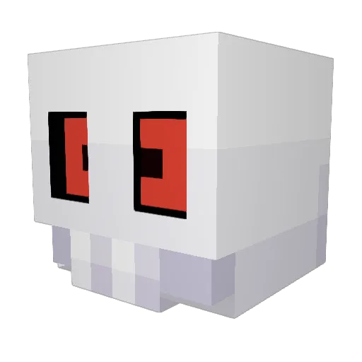 Oddestely Minecraft avatar head, 3D render