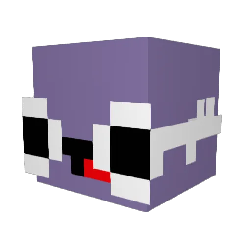 Oddhacker Minecraft avatar head, 3D render