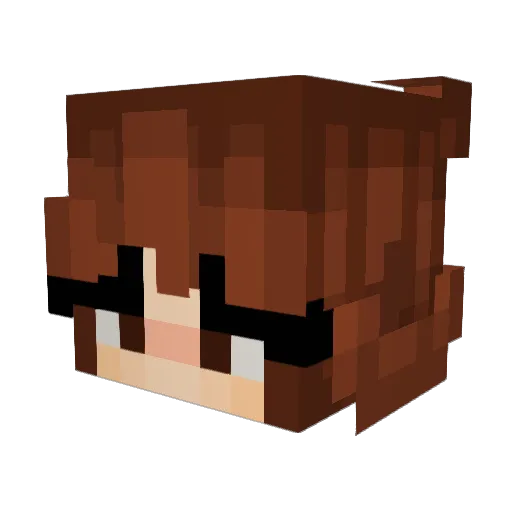 OddiesTrees Minecraft avatar head, 3D render