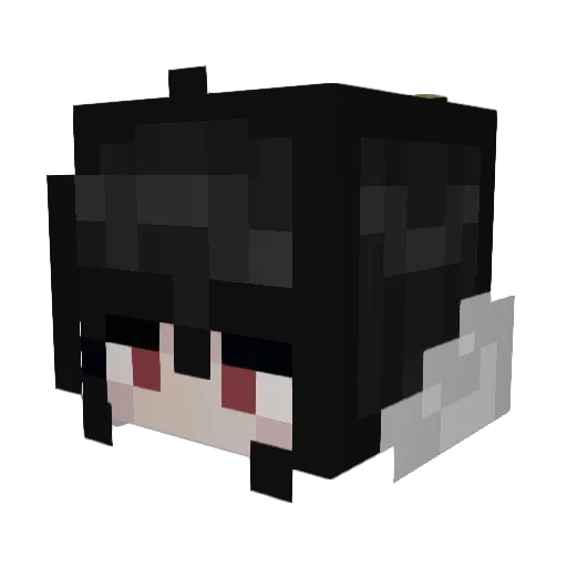 Oddiewaddy Minecraft avatar head, 3D render
