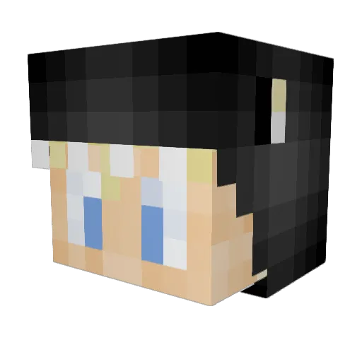 Oddilliams Minecraft avatar head, 3D render