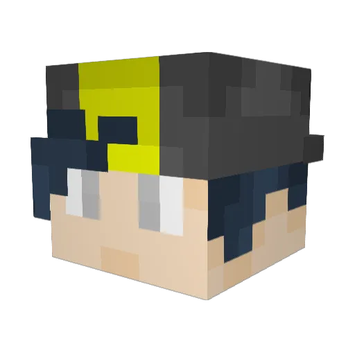 OddishOne Minecraft avatar head, 3D render