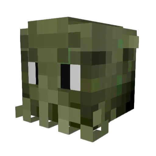 Oddsidian Minecraft avatar head, 3D render