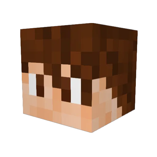 Oddsmite Minecraft avatar head, 3D render
