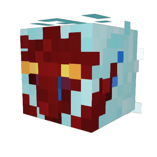 Oddtheweird Minecraft avatar head, 3D render