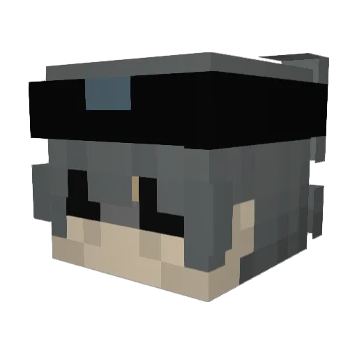 OddyDaNUFF Minecraft avatar head, 3D render