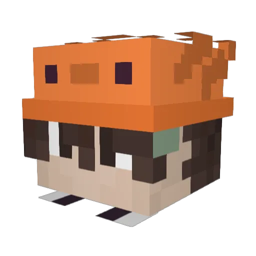 OddyHuman Minecraft avatar head, 3D render