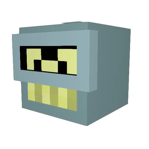 Oddynuff3 Minecraft avatar head, 3D render