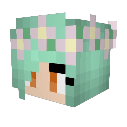 Odecca Minecraft avatar head, 3D render