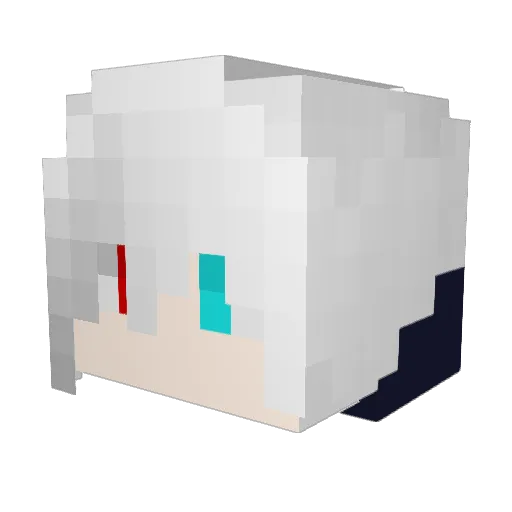 OderRN Minecraft avatar head, 3D render
