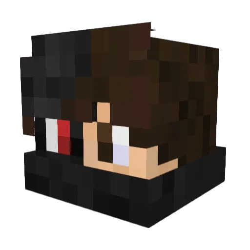 Odeven Minecraft avatar head, 3D render