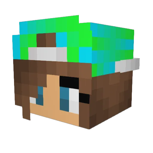 Odiar Minecraft avatar head, 3D render