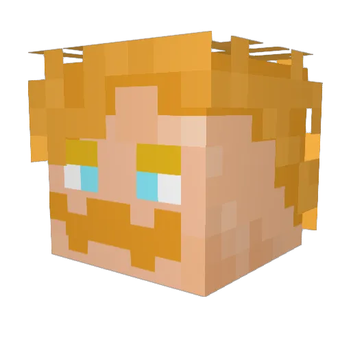 Odicho_ Minecraft avatar head, 3D render