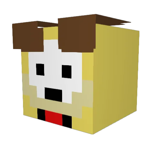 Odie830 Minecraft avatar head, 3D render