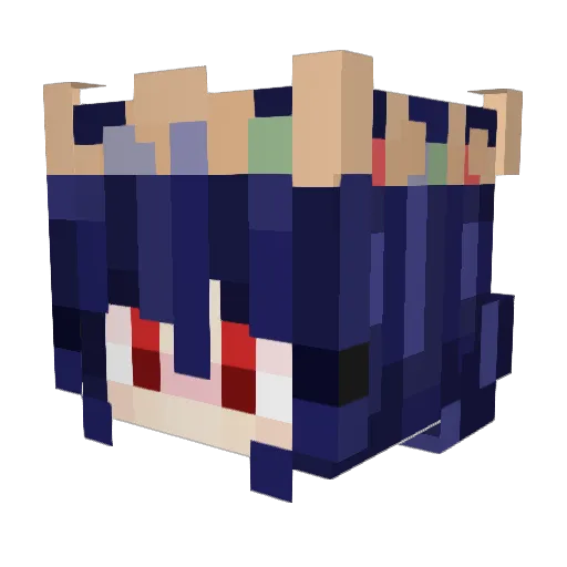 Odiew Minecraft avatar head, 3D render