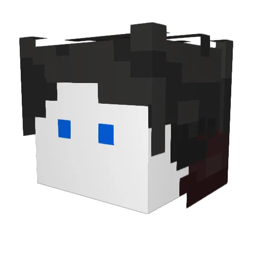 Odimon Minecraft avatar head, 3D render