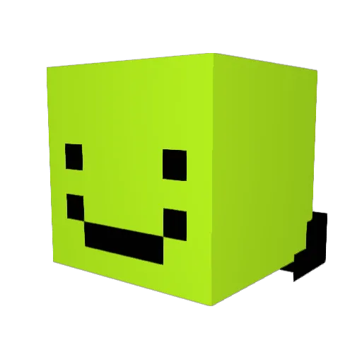 Odimox Minecraft avatar head, 3D render