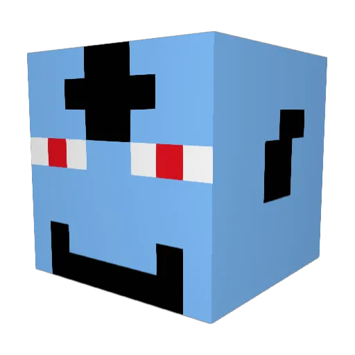 OdinPG Minecraft avatar head, 3D render