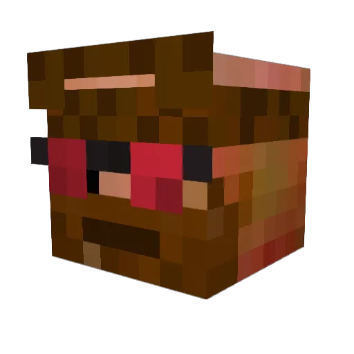 Odineye Minecraft avatar head, 3D render