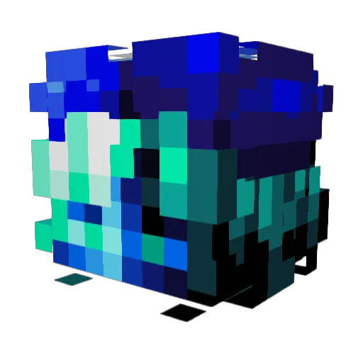 Odinmouse0 Minecraft avatar head, 3D render