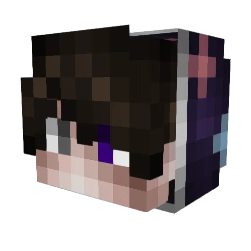 Odinoofff Minecraft avatar head, 3D render