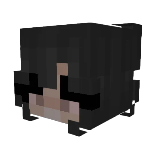 Odisy Minecraft avatar head, 3D render