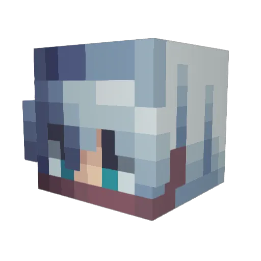 Odla24 Minecraft avatar head, 3D render
