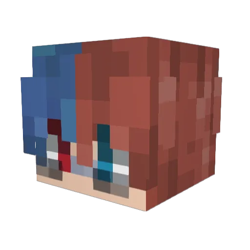 OdoPr1 Minecraft avatar head, 3D render