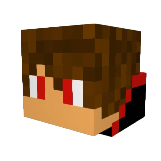 Odonto Minecraft avatar head, 3D render