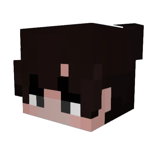 Odorokuu Minecraft avatar head, 3D render