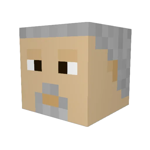 OdpojtoXTibuh Minecraft avatar head, 3D render